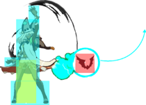GGXRD Ramlethal Cassius hitbox.png